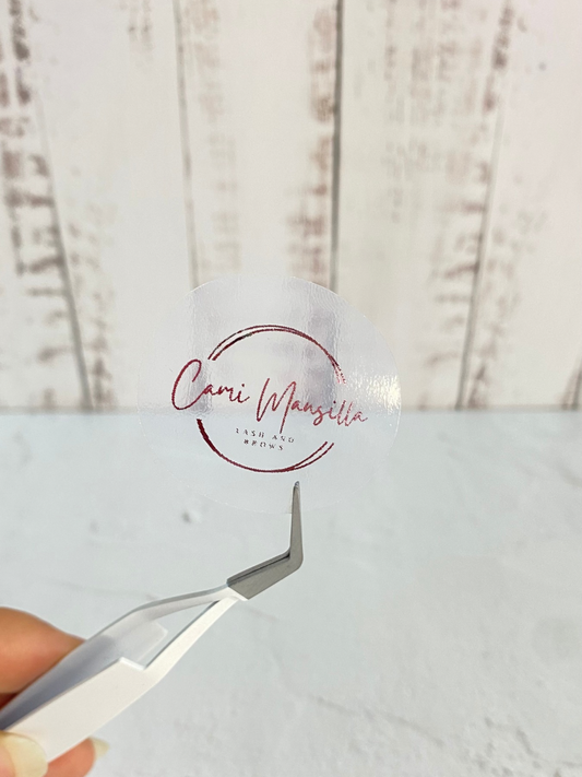 STICKER SEMITROQUELADO RESISTENTE AL AGUA CON FOIL