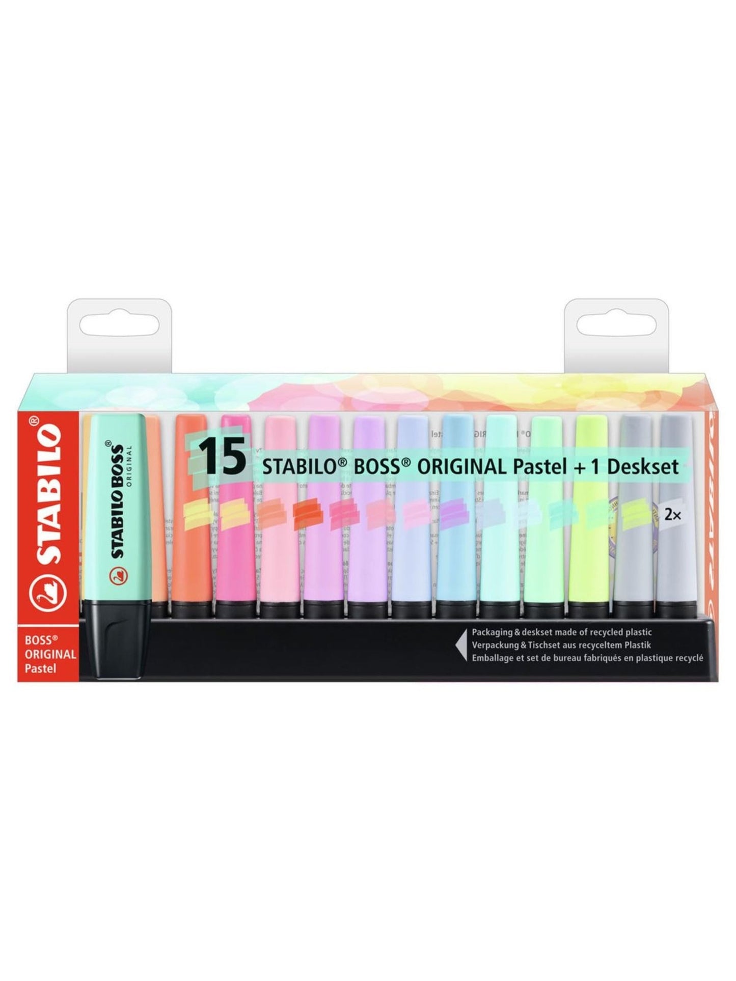 SET STABILO BOSS 15 PASTEL MÁS BASE