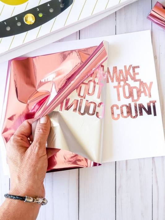 APLICACIÓN DE FOIL A PORTADA DE CUADERNO O PLANNER
